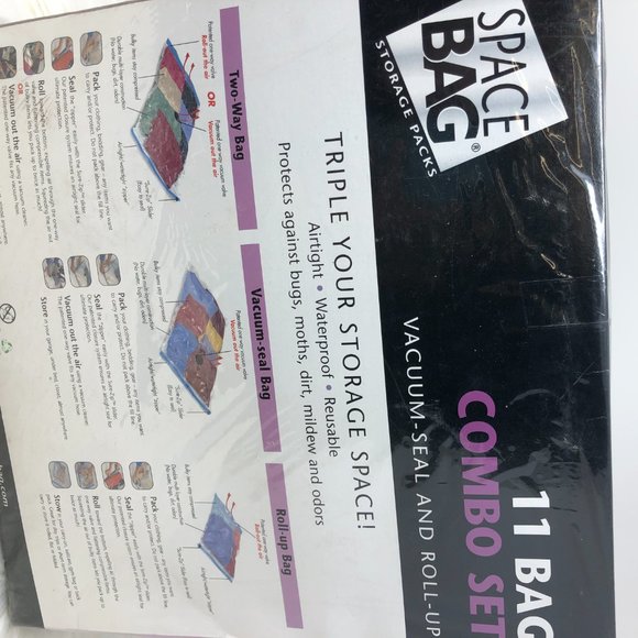 Storage Bags 11 Combo Set Vacuum Seal and Roll up - Picture 2 of 3